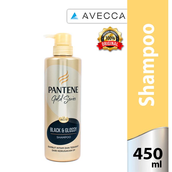 AB Pantene Shampoo Gold Series Black & Glossy 450Ml