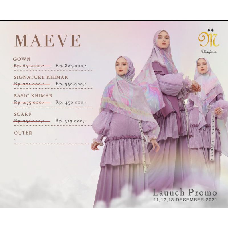 MAGDARA SET SYARI GAMIS KHIMAR TERBARU ORI AURORE CELESTE DREAMY ELSA SENJA PRAVDA MISSANDAI MAEVE J
