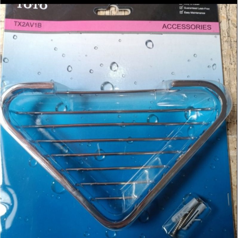 Rak sabun sudut stainless TOTO TX 2AV1B / Rak sabun sudut stainless