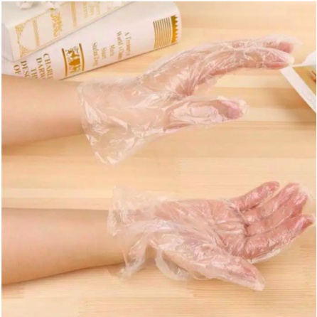 Disposable Gloves Isi 100 Per 1 Pack Sarung Tangan Plastik Sekali Pakai Isi 100 Pcs