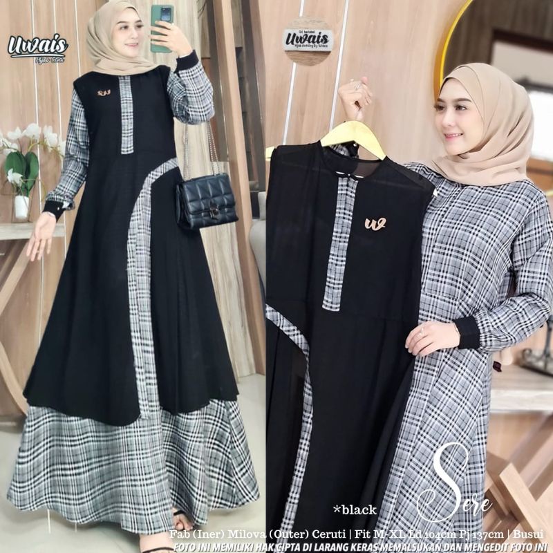 sere gamis kaftan abaya terbaru ori by uwais