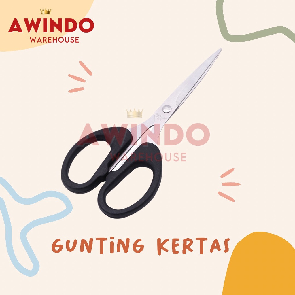 

GUNTING KERTAS - Alat Potong Pemotong Kertas Kain Gunting Scissors Original