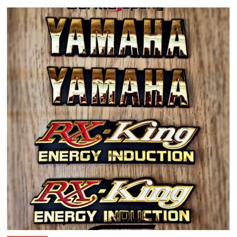 LOGO EMBLEM YAMAHA RX KING SET LOGO BOX AKI RX KING NEW STANDAR ORIGINAL