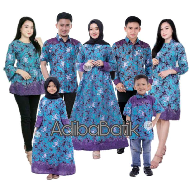 Toko Grosir Batik Couple Keluarga Sania Ruffle Ori Ndoro Jowi Dnt Cumi Biru kjQAKRmUbVyqNdA