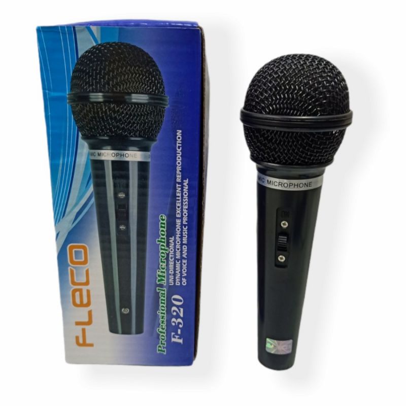 COD MICROPHONE FLECO F-320/MIC KARAOKE/MIC KABEL/MIC FLECO/MIC SPEAKER//MIC DYNAMIS//MIC MURAH