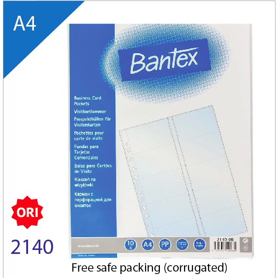 

Bantex 10p Collector Pocket Photocard Sleeve Name Card Organizer