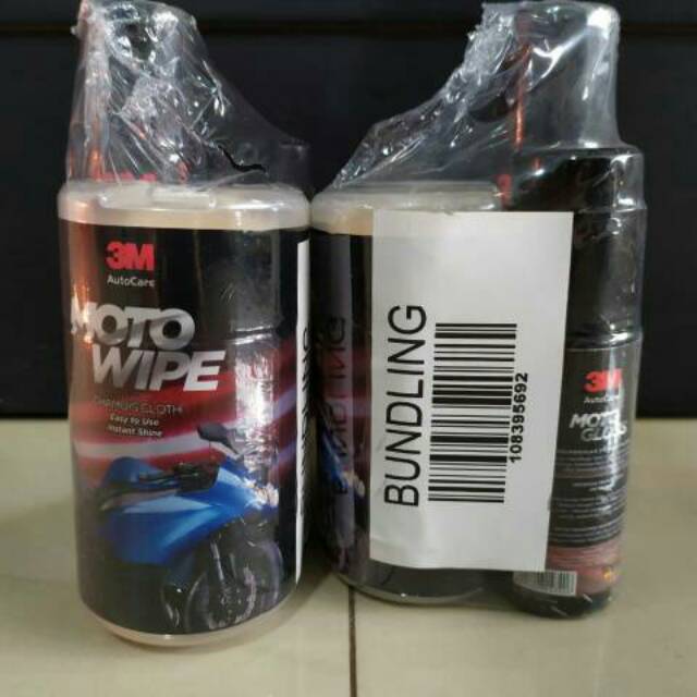 3 M Paket Perawatan Motor Isi 3 PCS (Kain, Glossy, Chain)