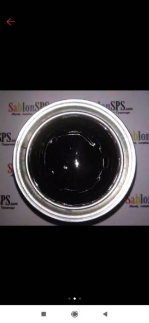 TINTA SABLON PVC SOLVENT BASED 1KG HITAM BLACK KERTAS/VINYL/AKRILIK/KULIT SINTESIS