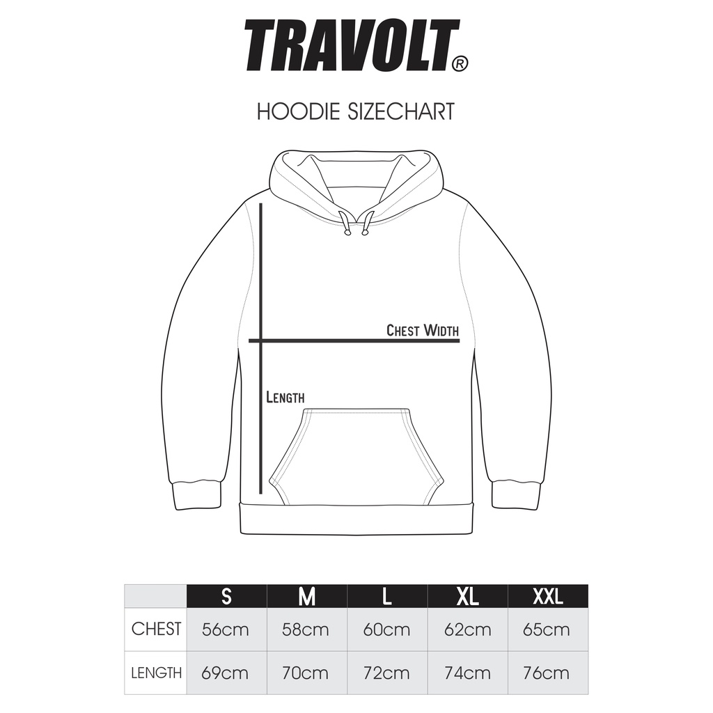 Hoodie - AS - Black - Hitam - Sweater - Travolt