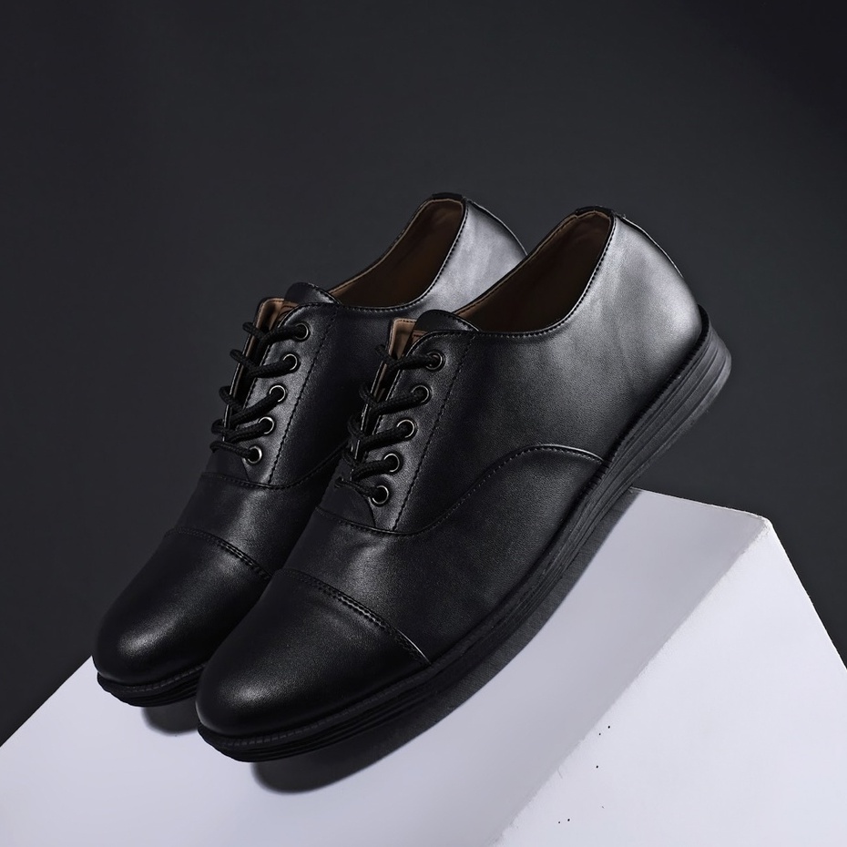 OXFORD MANA BLACK |ManNeedMe x Monday| Sepatu Pantofel Pria Formal ORIGINAL