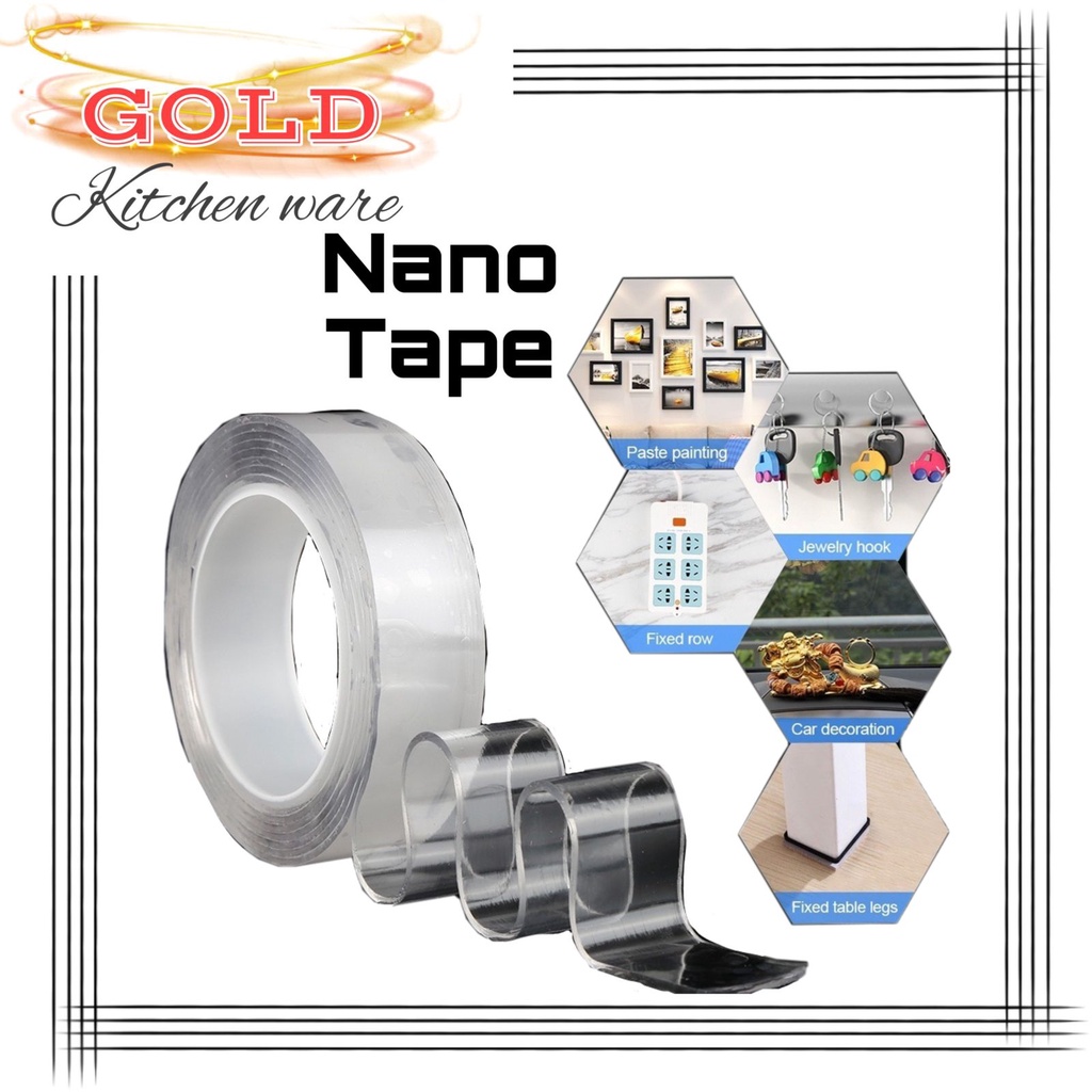 

G88 1 MTR Tape Reusable Double Tape Multifungsi Adhesive Nano Tape