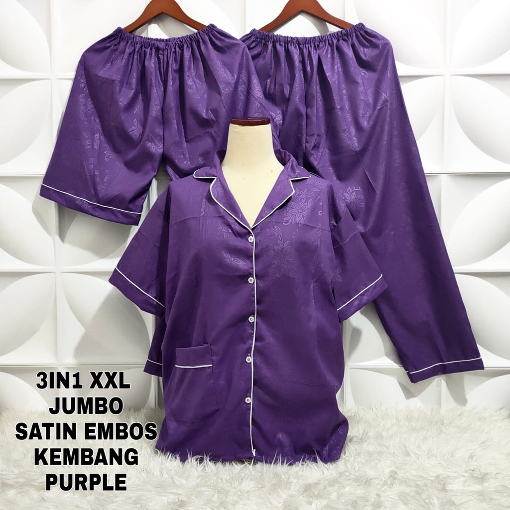 Baju Tidur Wanita dewasa embos 16 warna ukuran M , L, XL, XXL