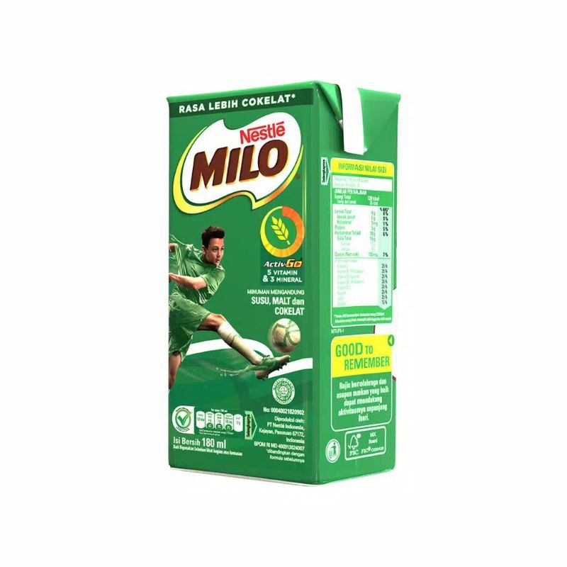 

Milo UHT Active Go CMBK 180ML AYES TOSERBA