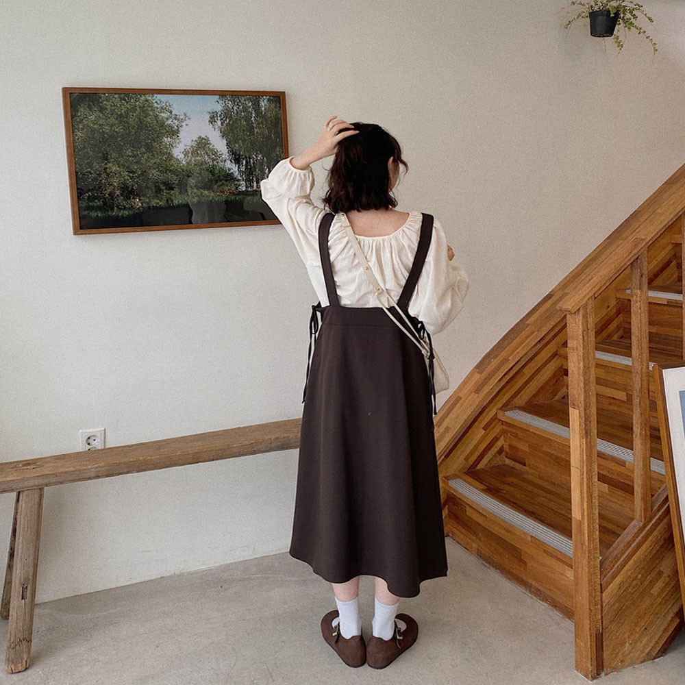 Jilli Dress Overall Model Vintage Korea-3