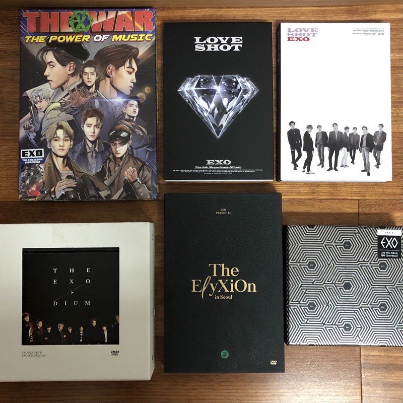 EXO ALBUM ONLY love shot power overdose exordium elyxion dvd