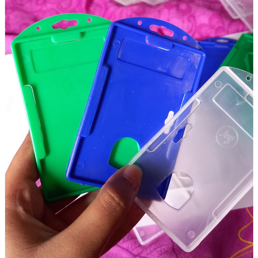 

Frame Casing Tempat Id Card Holder Plastik Elastis Portait