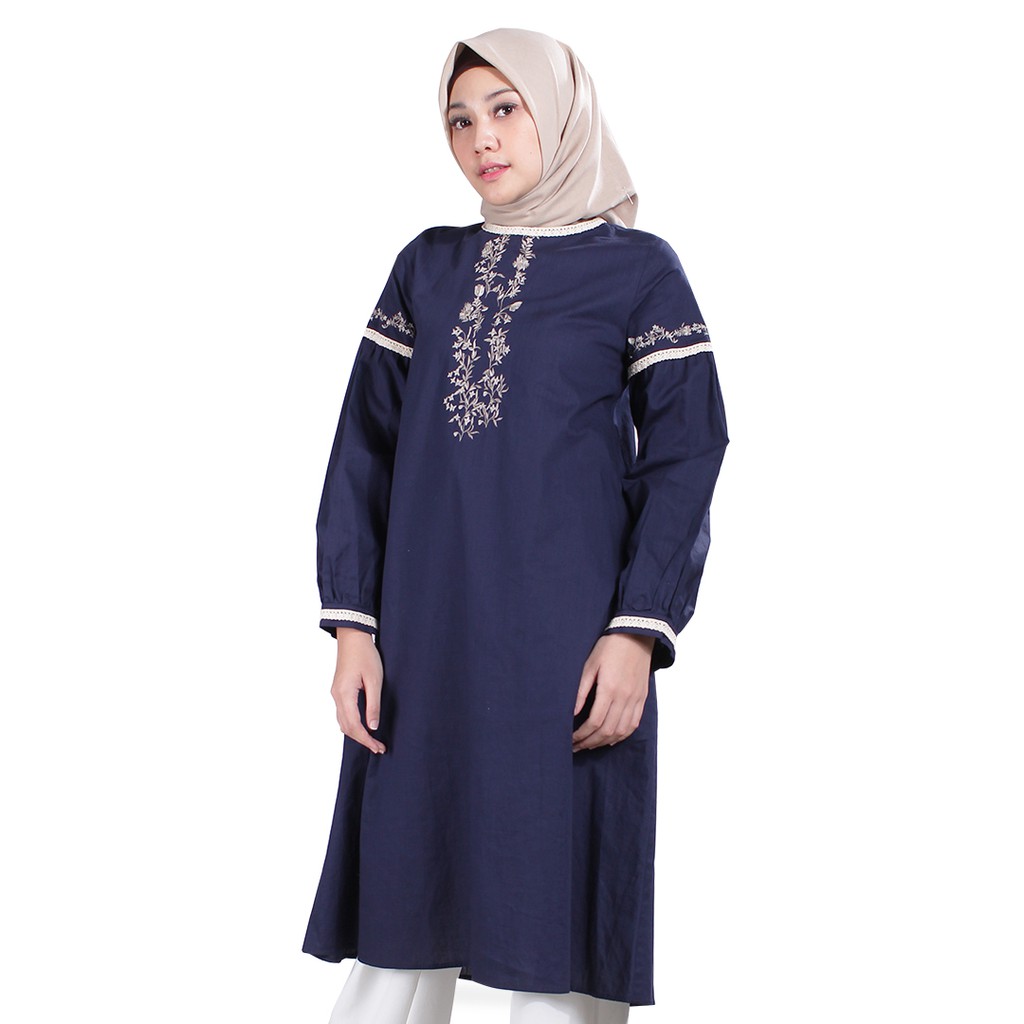 ZOYA TUNIC POLOS TRENZI MIDI DRESS (COD)