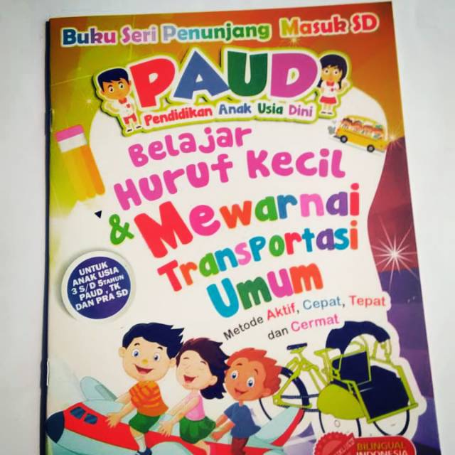 BUKU MEWARNAI TRANSPORTASI UNTUK PAUD