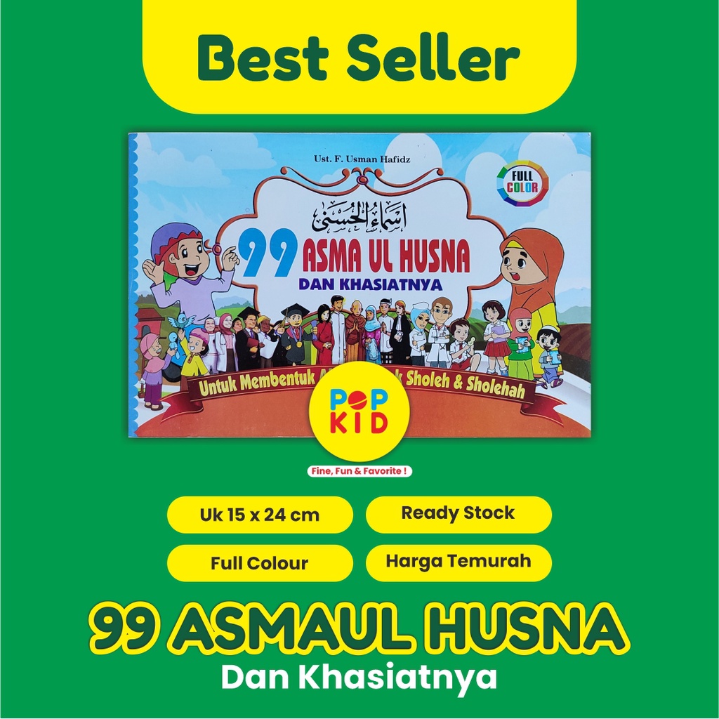 PROMO BUKU MENGENAL 99 ASMAUL HUSNA &amp; KHASIATNYA. BUKU ISLAMI ANAK