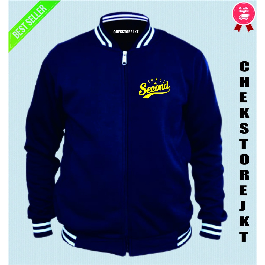 Jaket varsity 3second Yello S/XXL Jaket Pria/Wanita Distro - Chekstorejkt