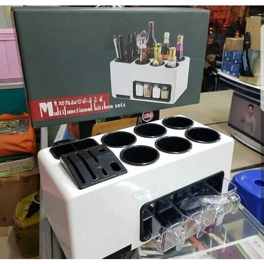Rak Botol - Rak Bumbu Dan Botol Kecap Multifunctional Kitchen Set Subron