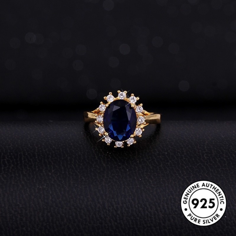 Cincin Sterling Silver 925 Gaya Vintage Dengan Emerald Warna Rose Gold Untuk Wanita