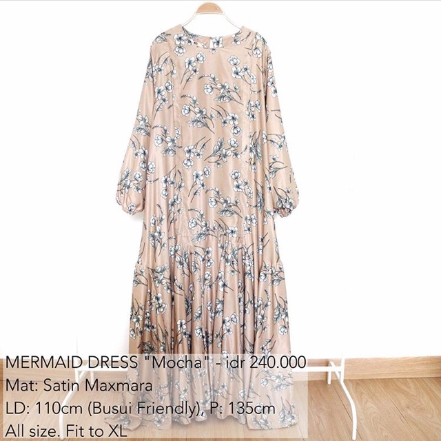 Mermaid dress mocha by iymel says hijab