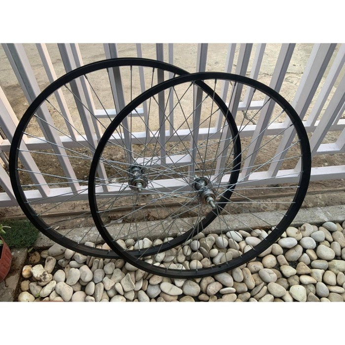 ( Sepasang ) Wheelset 26 MTB Federal  Mini Sepeda Gunung V Brake Siap Pakai sudah dirakit dan disetel