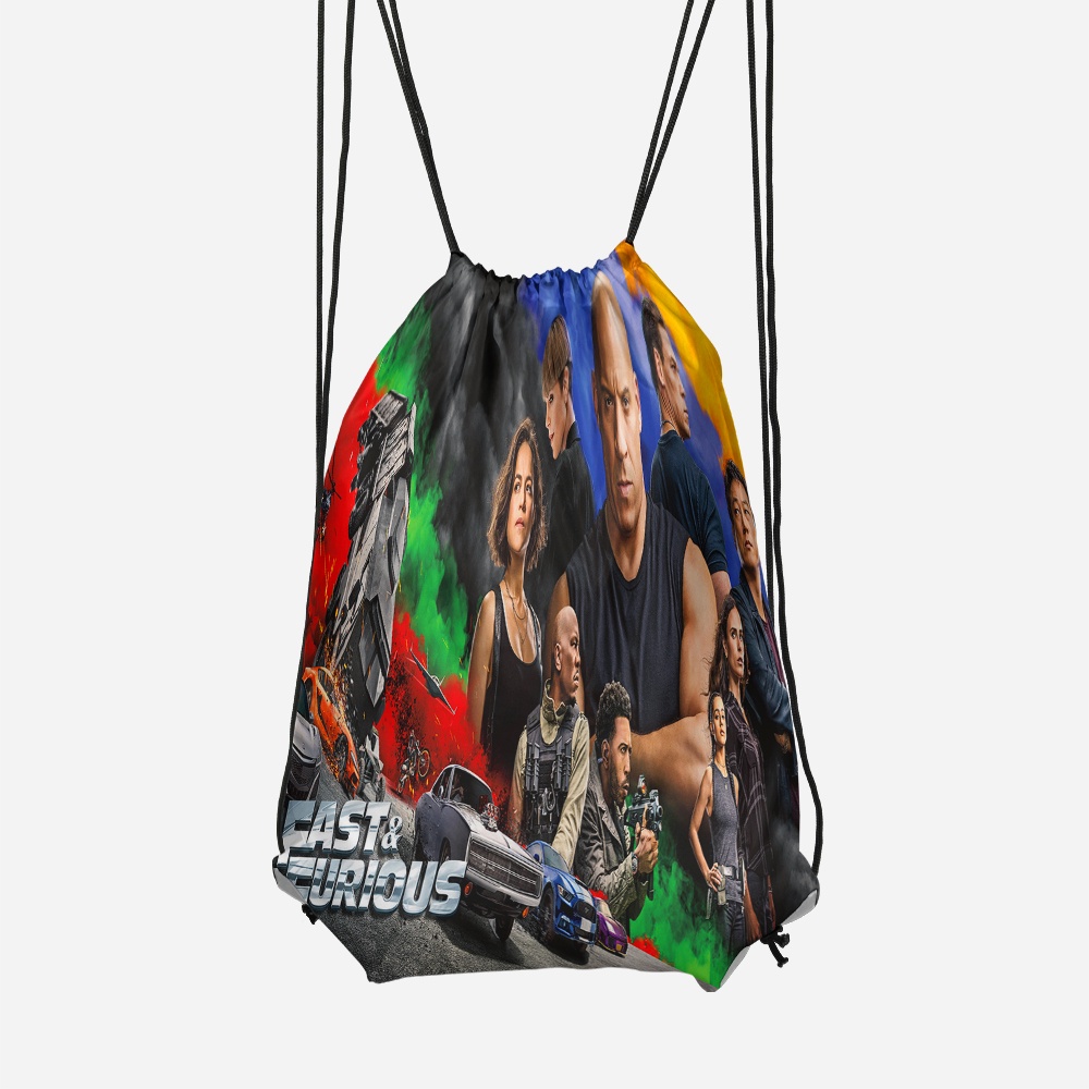 Tas serut String bag Tas Punggung Fast & Furious 9 3D Fullprint Terbaru dan Termurah Art 7