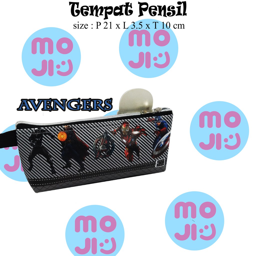 Tempat Alat Tulis / Tempat Pensil Paud Tk Sekolah Serbaguna Karakter Disney &amp; Marvell