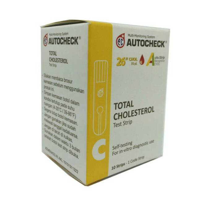 Strip Isi Ulang Autocheck Kolesterol Refill Cholesterol Refil GCU Murah