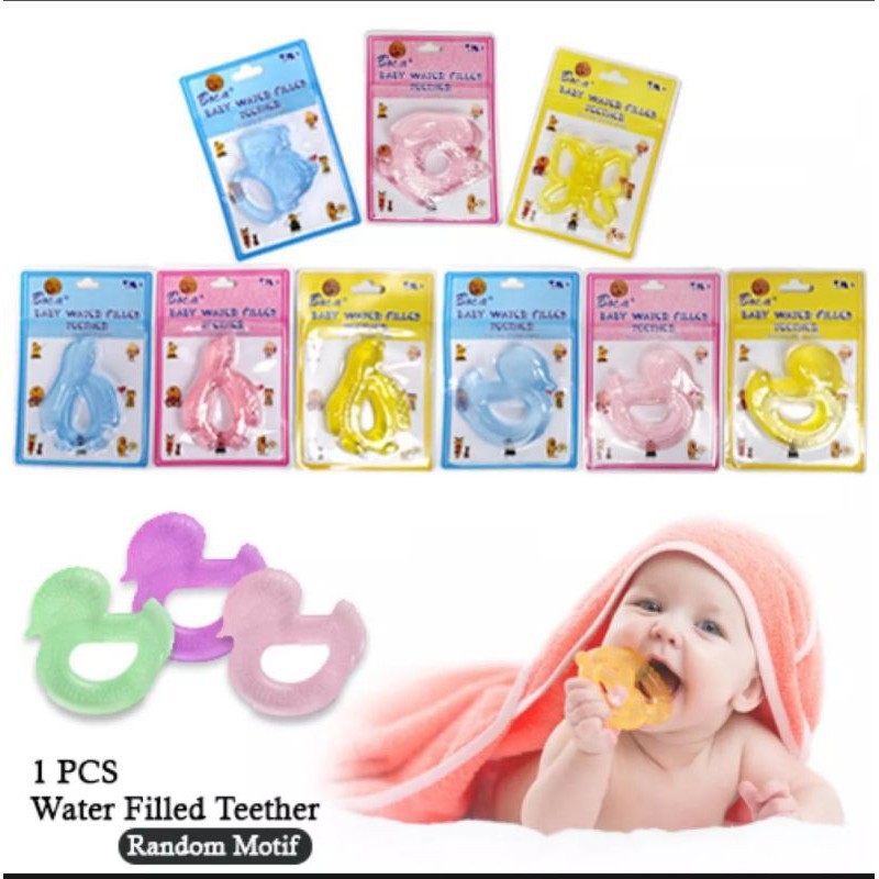 3 PCS Mainan Gigitan Bayi Boca - Gigitan Air Bayi Lembut dan Nyaman - Water Teether - Mainan Bayi