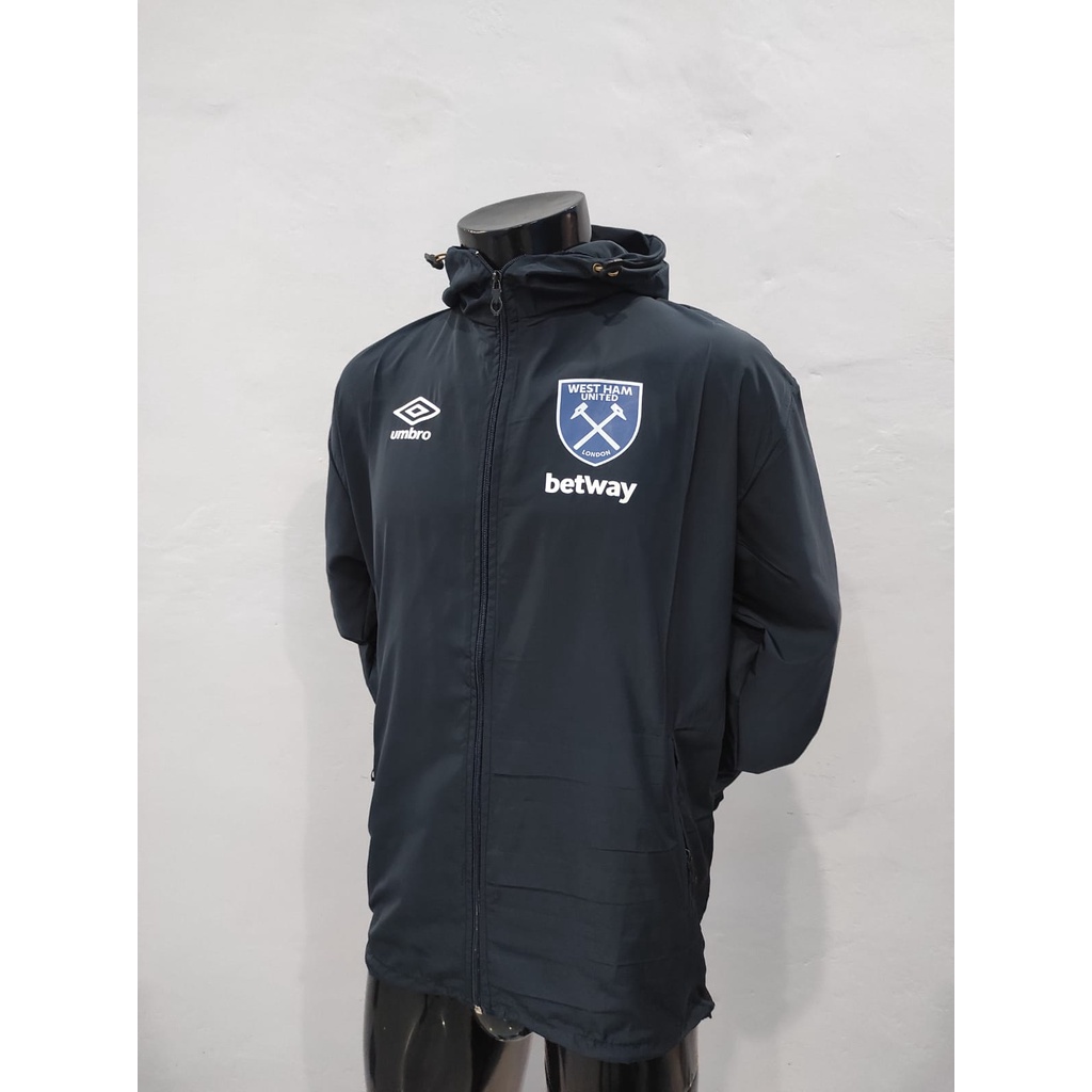 JAKET PARASUT TRAINING WESTHAM UNITED NAVY