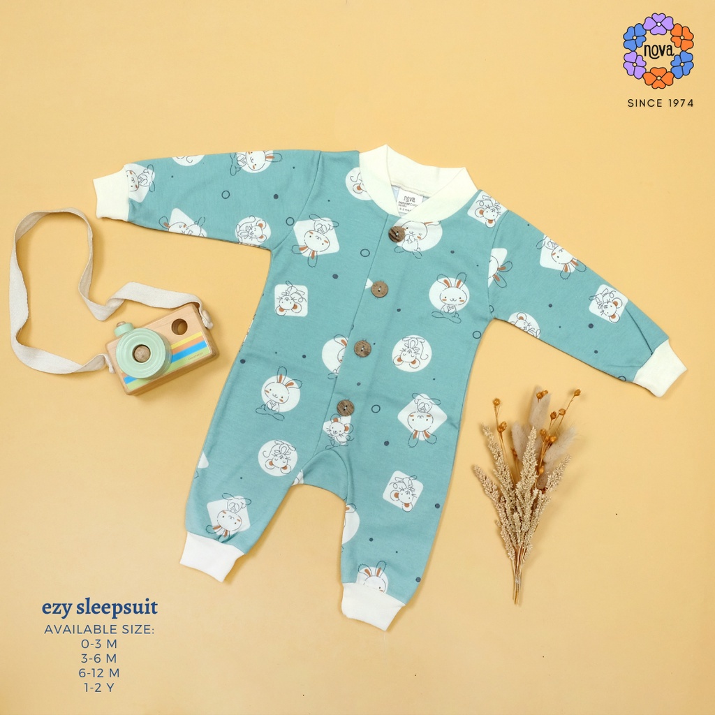 Nova Ezy Sleepsuit Motif - Jumper Panjang Jumpsuit Bayi dan Anak Unisex SNI