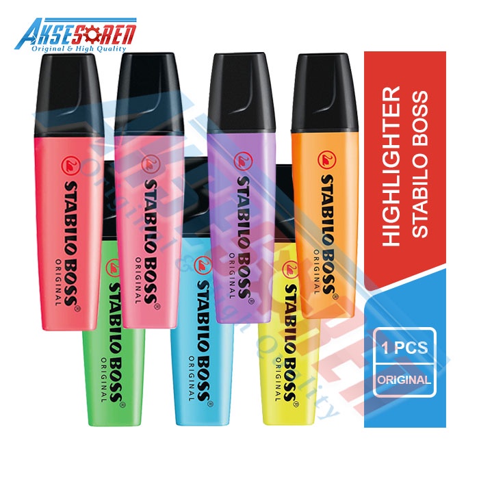 

Stabilo Boss Highlighter Penanda Warna [Original] / Spidol Marker