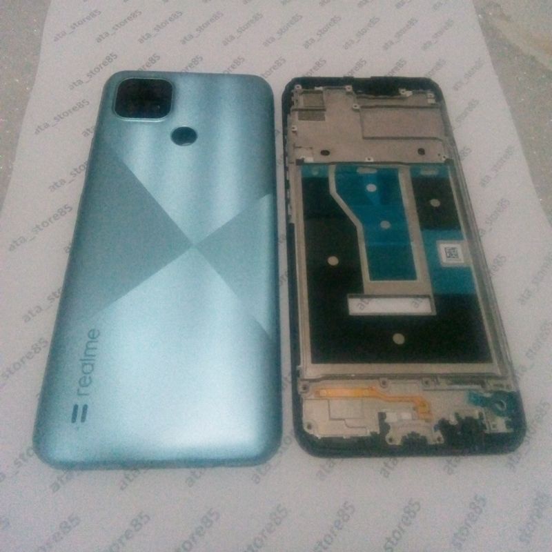 Backdoor Fullset Backdor Backover BC Back Casing Kesing Housing Tutup Belakang Baterai Realme C21 | C 21 Original