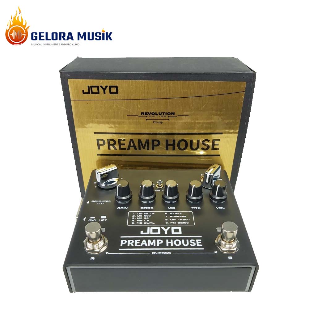Efek Gitar Joyo R-15 Preamp House (Preamp Simulator)