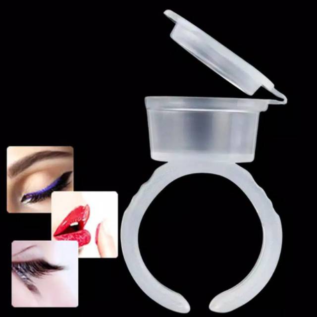 Cincin Tinta + Tutup / Cup Holder Tinta Sulam / Ring Tinta Tato / Ring Ink