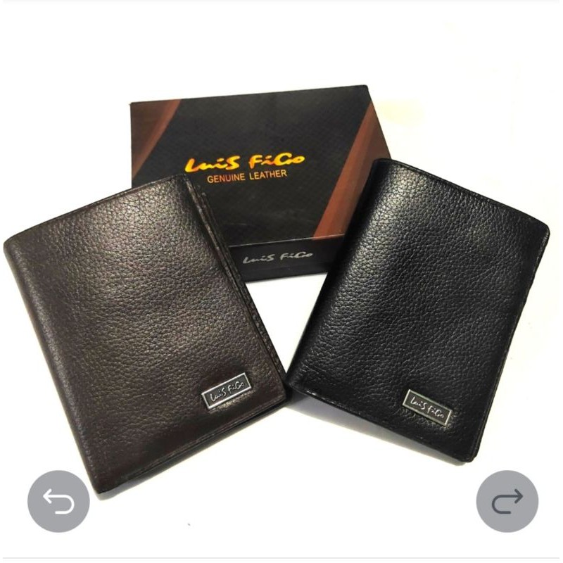 dompet lipat pria kulit asli vertical Luis Figo premium
