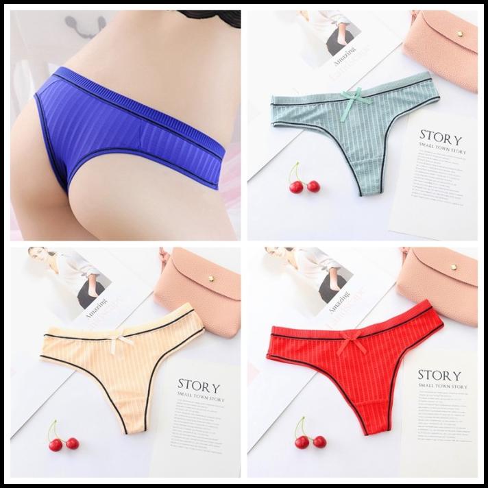 Celana Dalam Wanita Sexy G Sting Halus Lembut Bernapas Cd Thongs C1680