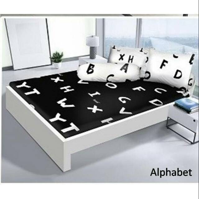 Sprei Hawaii King Motif Alphabet