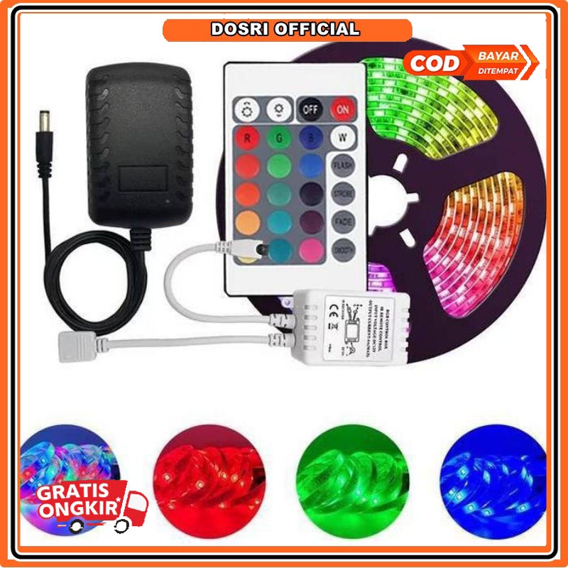 [ BISA COD ] Lampu LED Strip RGB Waterproof 3528 IP44 SMD 2835