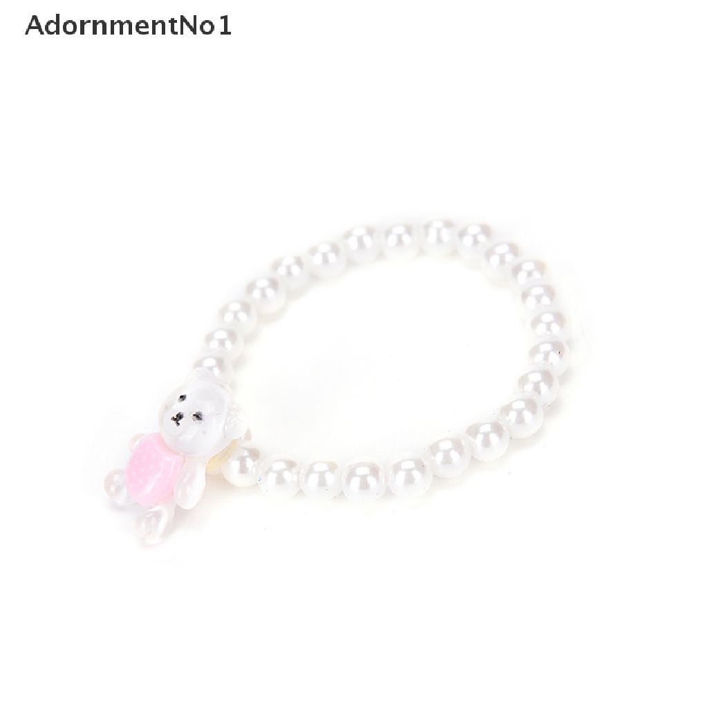 [AdornmentNo1] Children Girls Princess Baby Beads Necklace&amp;Bracelet&amp;Ring Set Jewelry Gift [new]