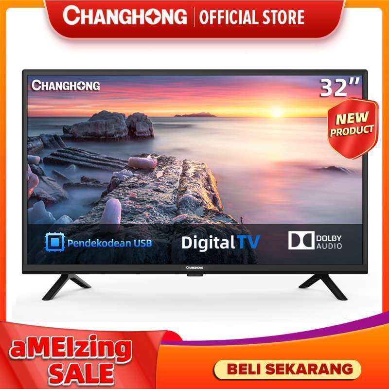 Changhong 32 Inch Digital LED TV (L32G5W) HD TV-HDMI-USB Movie
