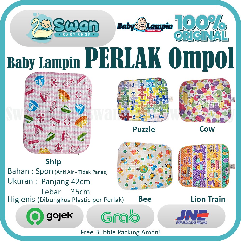 Baby Lampin Perlak Pangku Ompol Bayi Travel 35 x 42 cm