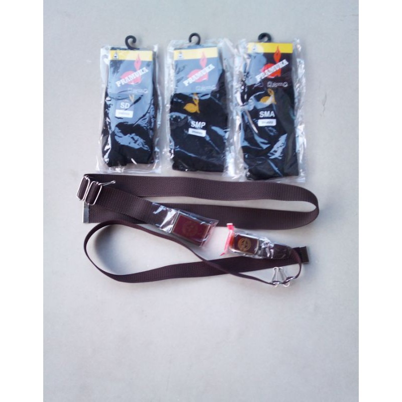 sabuk Pramuka ikat pinggang dan kaos kaki Pramuka seragam Pramuka seragam sd mi SMP mts