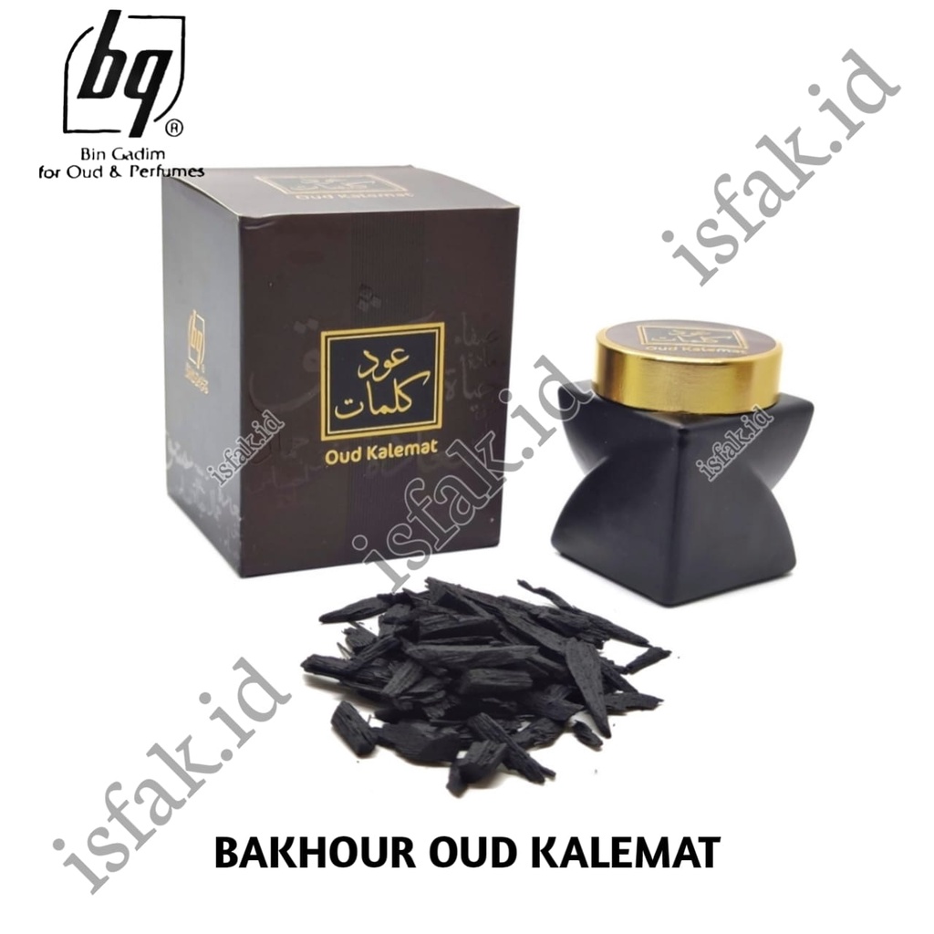 Bukhur Oud Kalemat Bin Qadim  Bakhoor Ukup Original Arab Saudi Buhur Kayu Gaharu Gahru Kalimat BQ Original