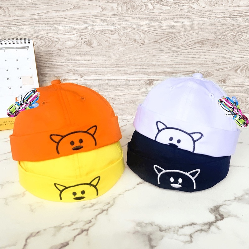 Jocoproduction - Topi Fashion Peci Anak Bayi Laki-laki & Perempuan Motif Bordir Bear Unisex-3
