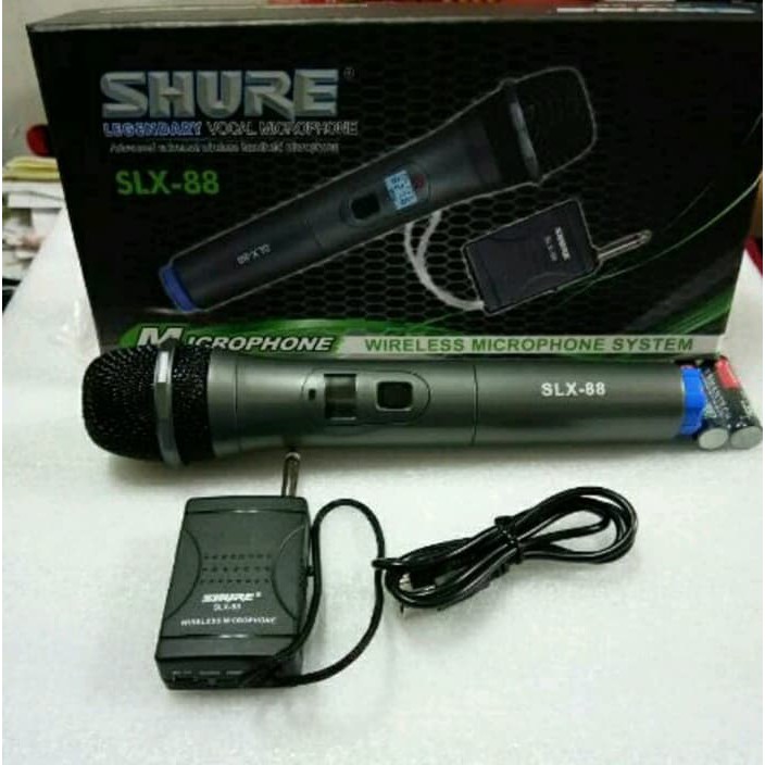 Shure Mic Microphone Single Wireles SLX-88 Suara Jernih