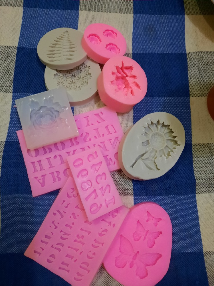 [bg] Cetakan Fondant Bentuk Daun Bahan Silikon Untuk Dekorasi Kue